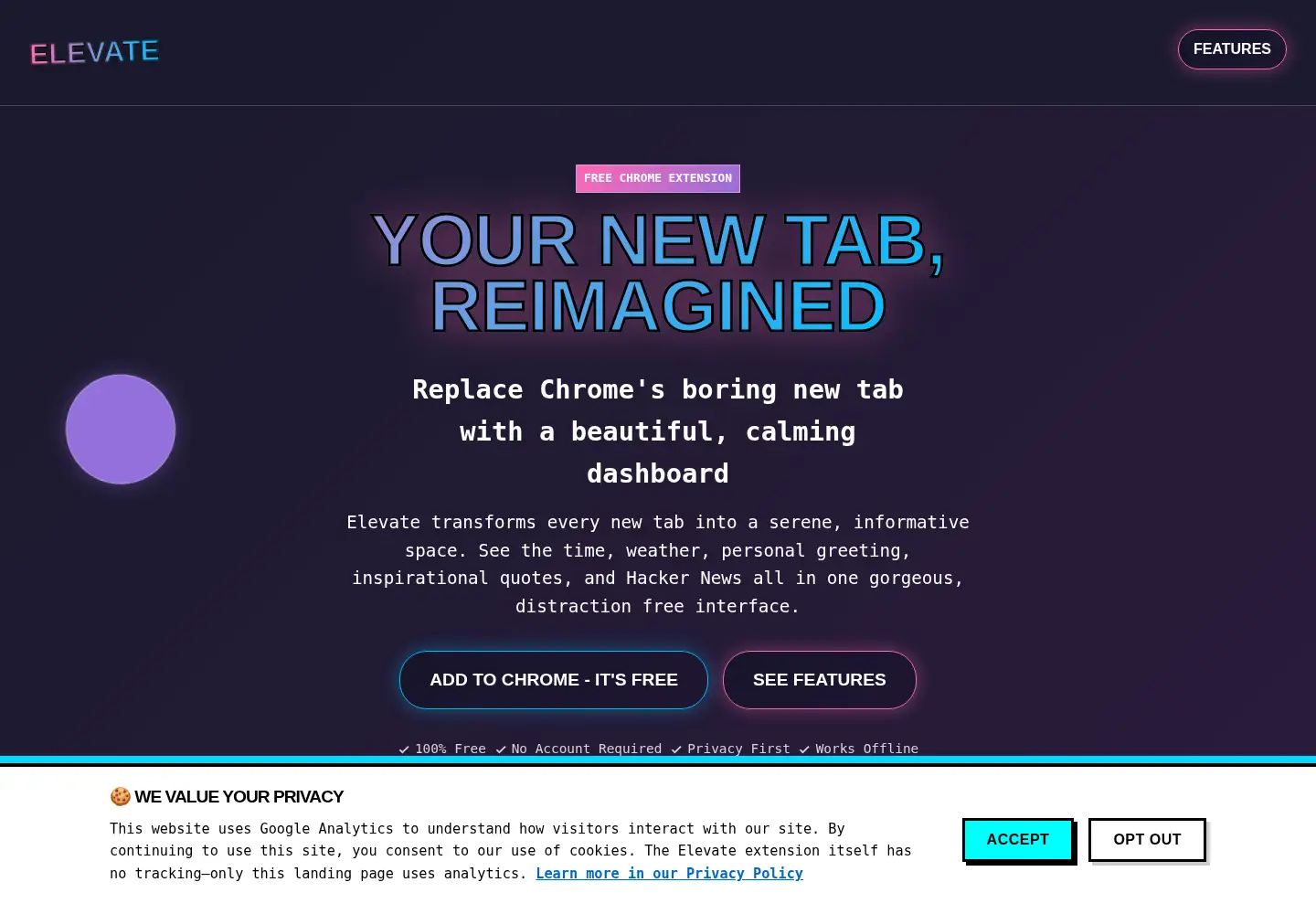 Screenshot of elevate-tab.com