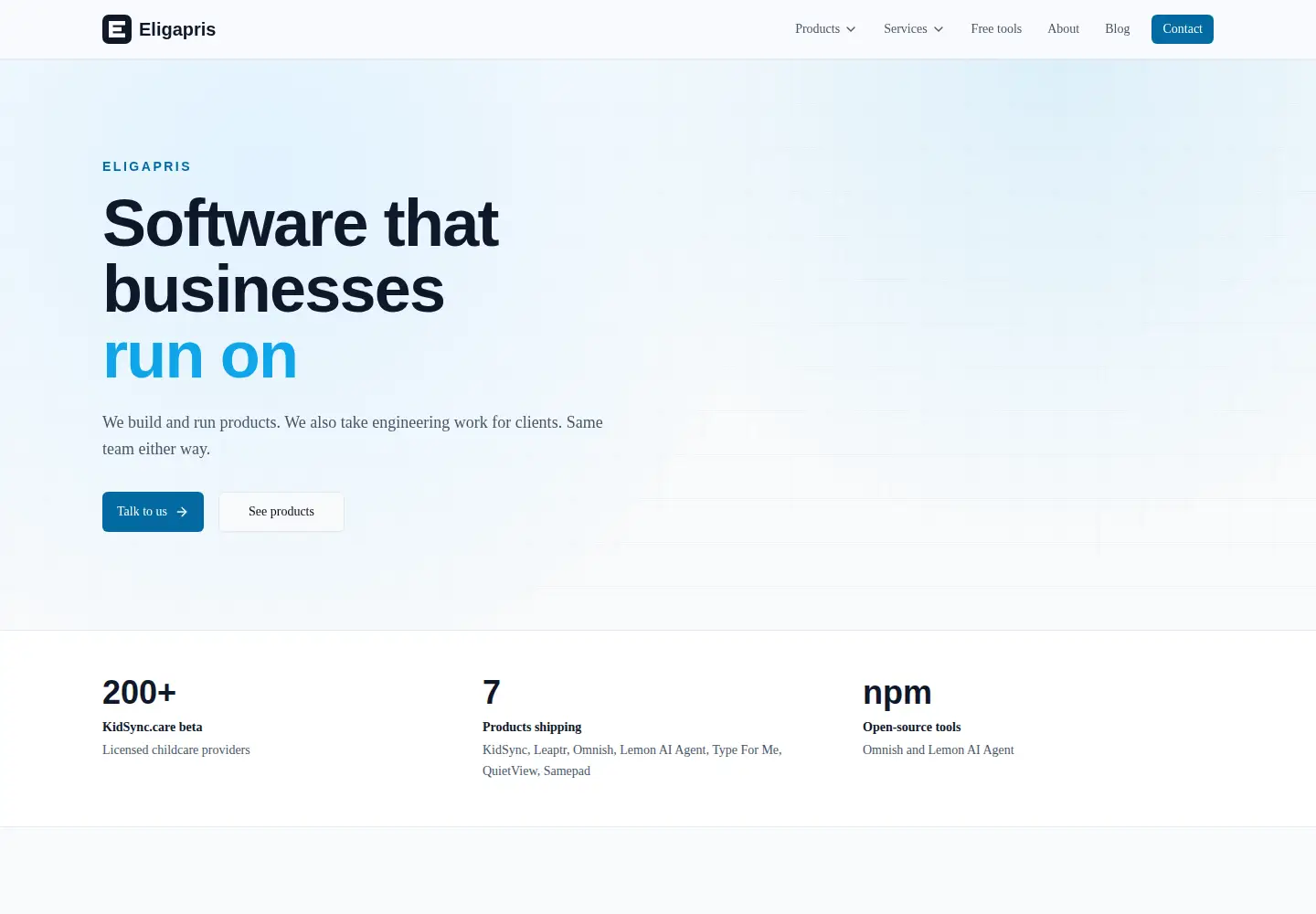 Screenshot of eligapris.com