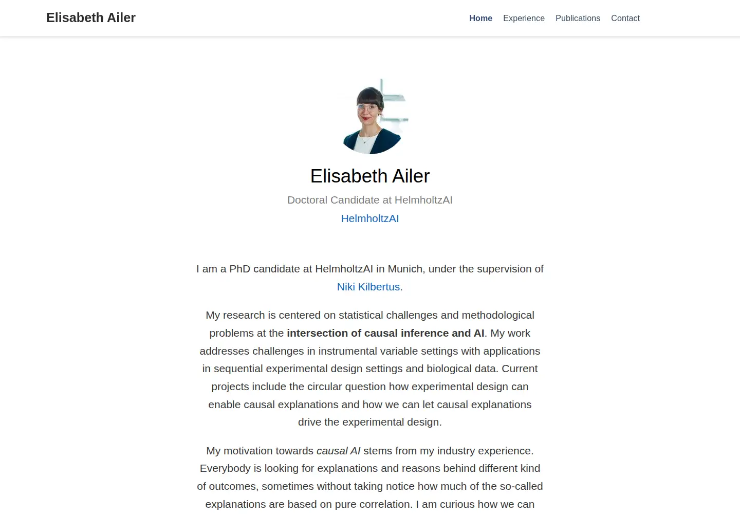 Screenshot of elisabethailer.com