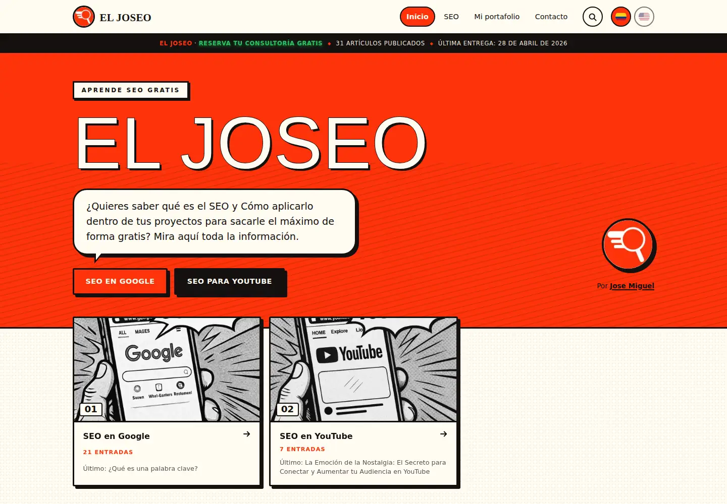 Screenshot of eljoseo.com