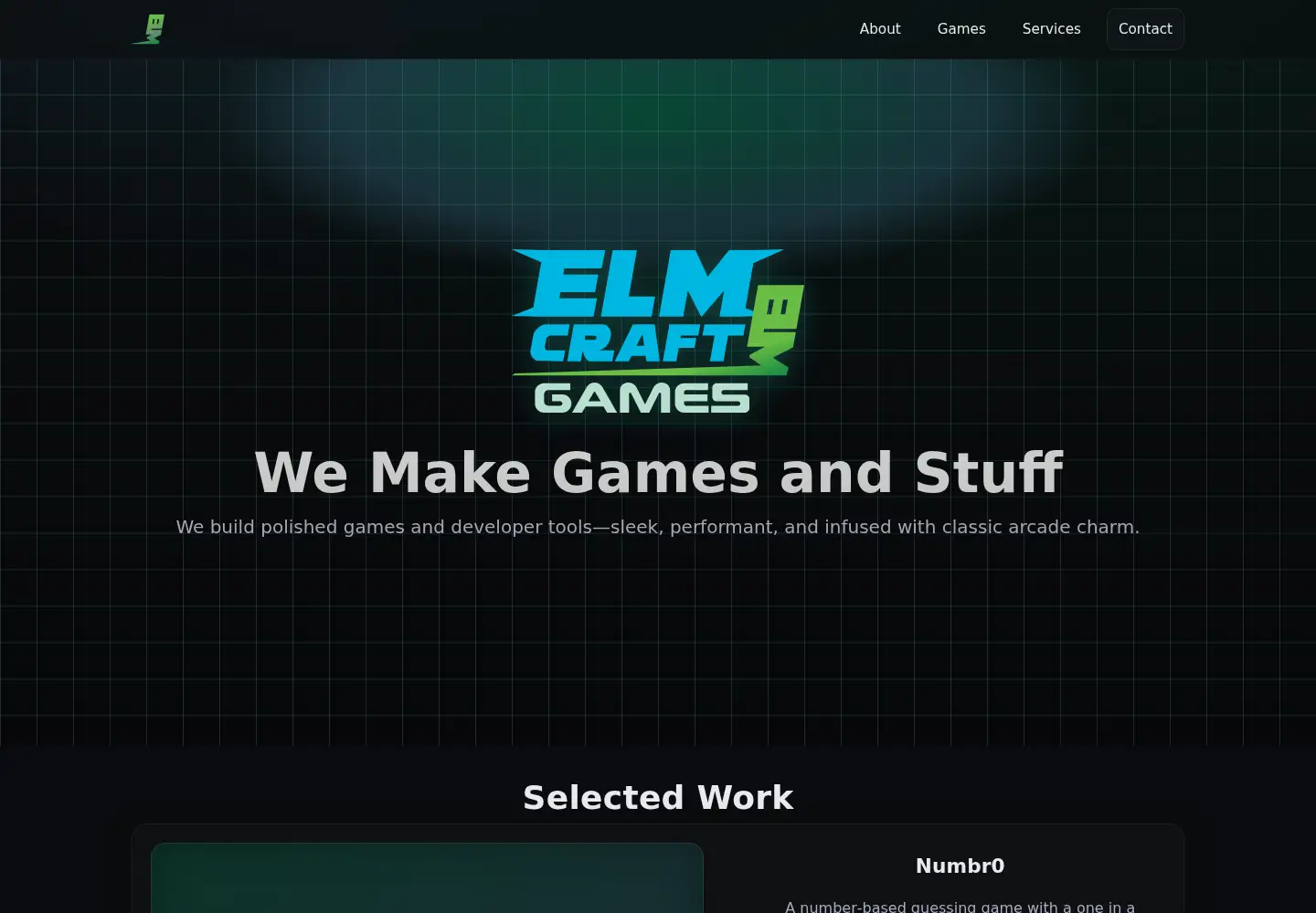 Screenshot of elmcraftgames.com