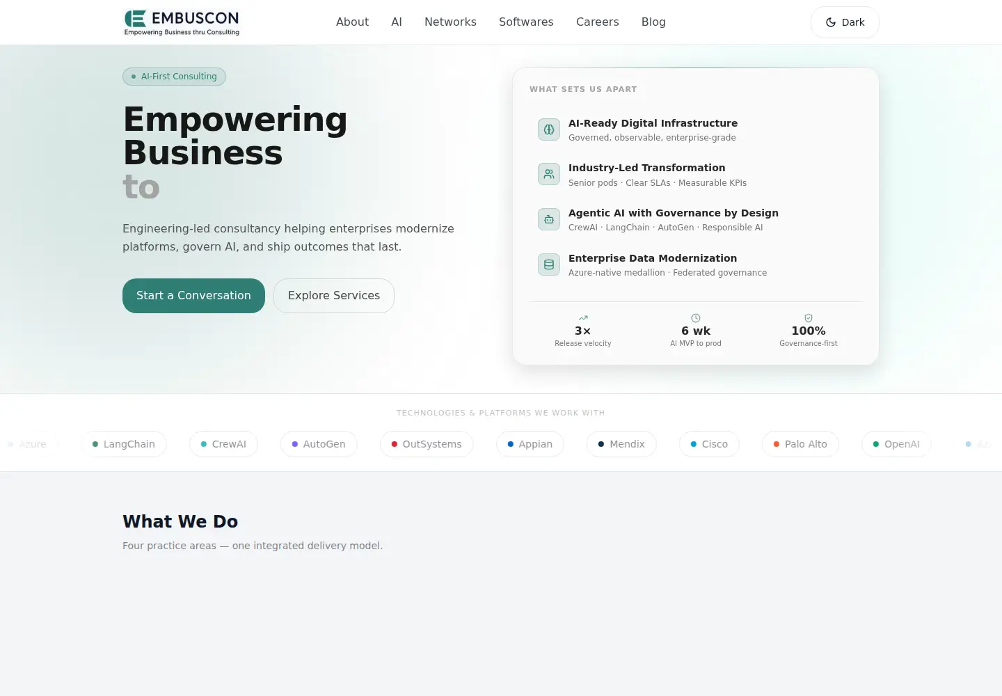 Screenshot of embuscon.com