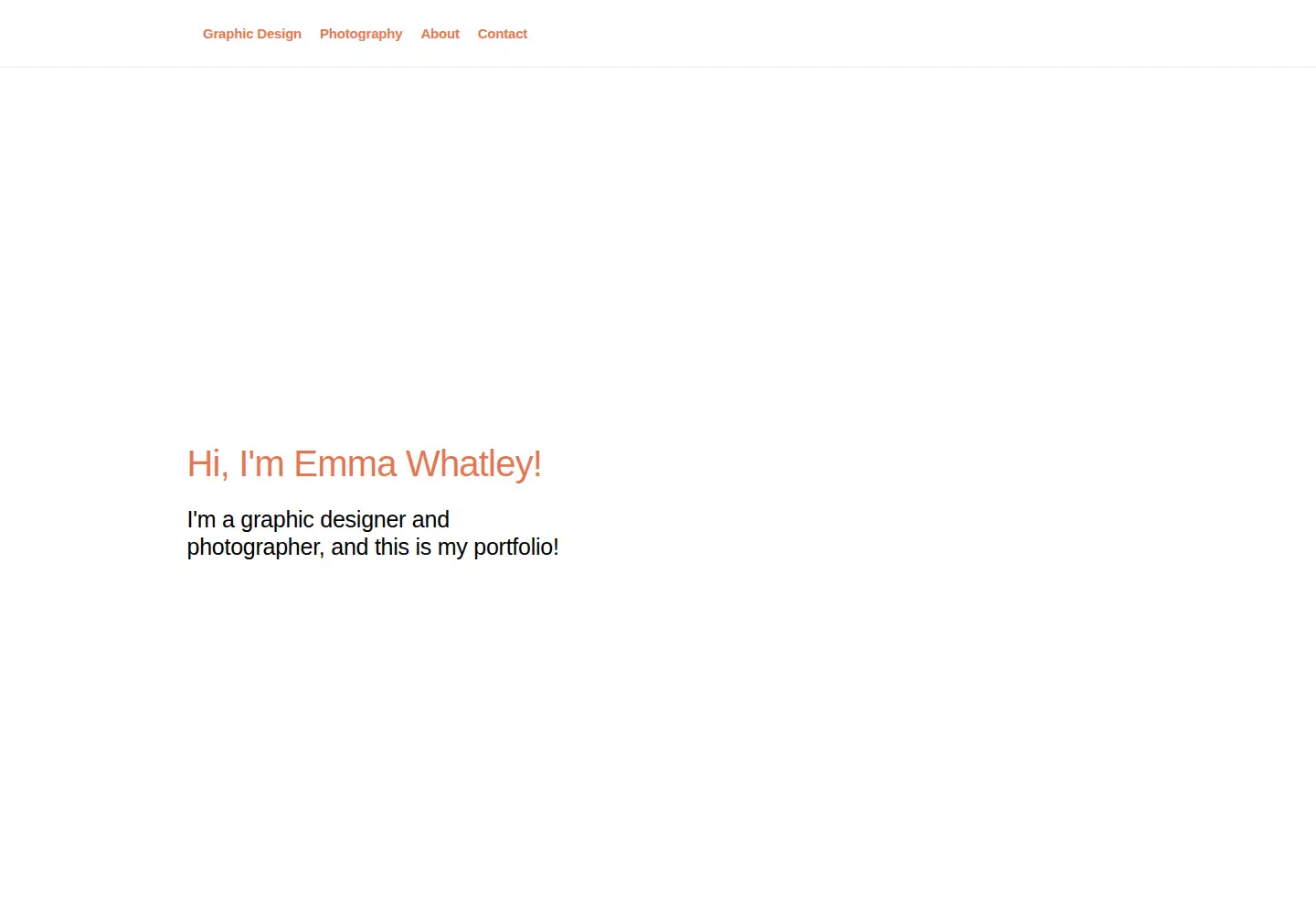 Screenshot of emmawhatley.com
