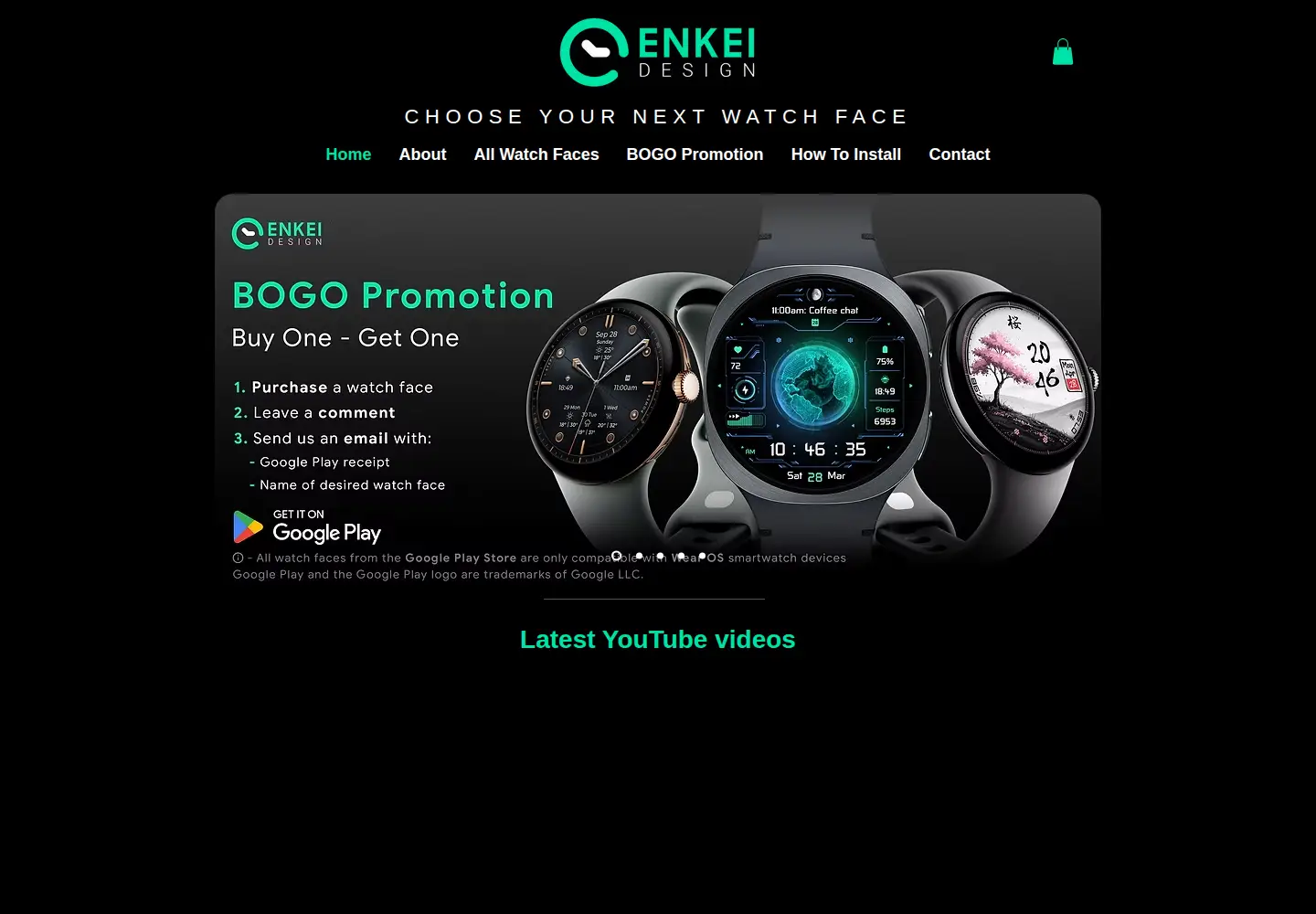 Screenshot of enkeidesignstudio.com