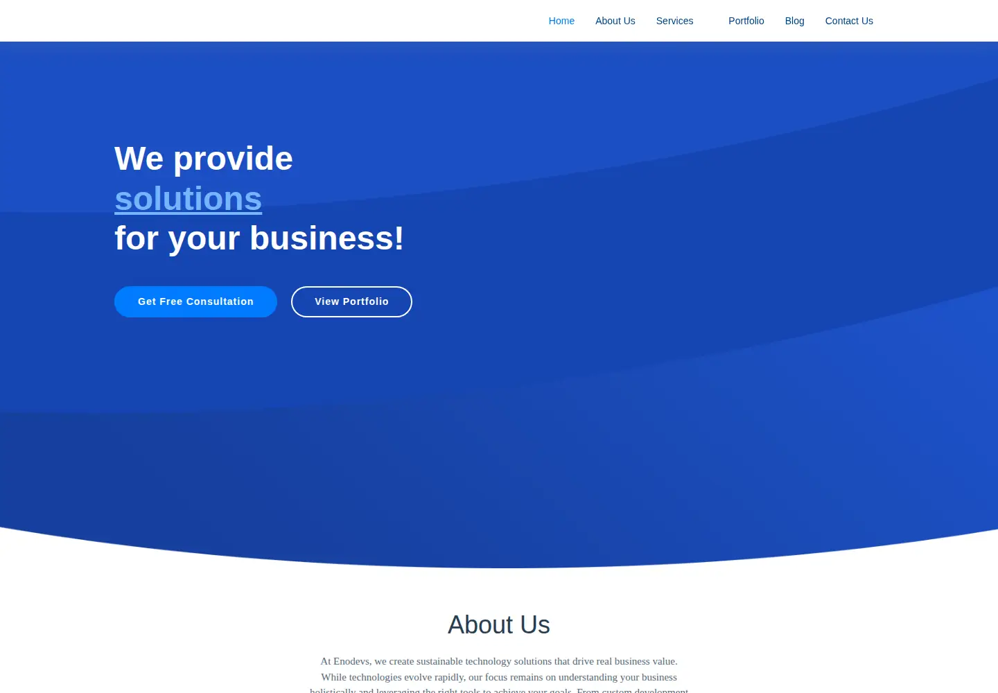 Screenshot of enodevs.com