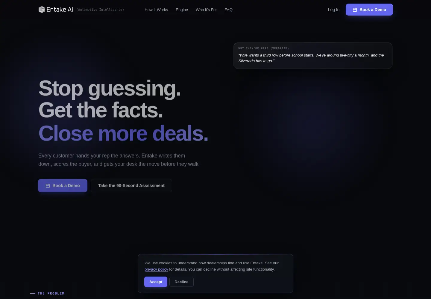 Screenshot of entakeai.com