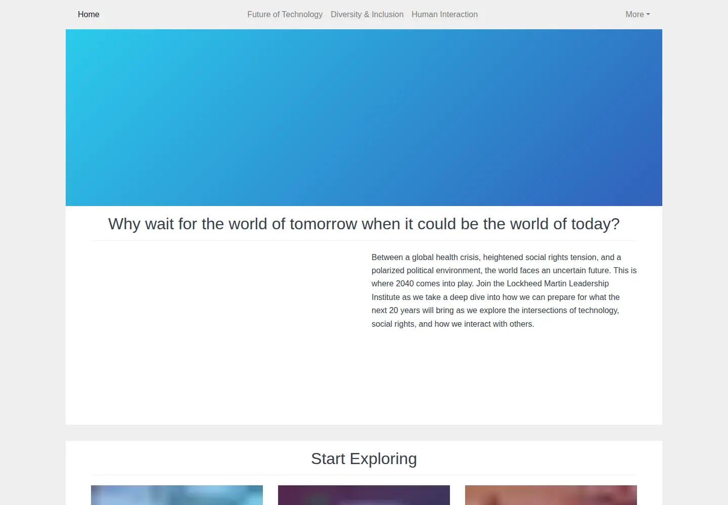 Screenshot of envision2040.com