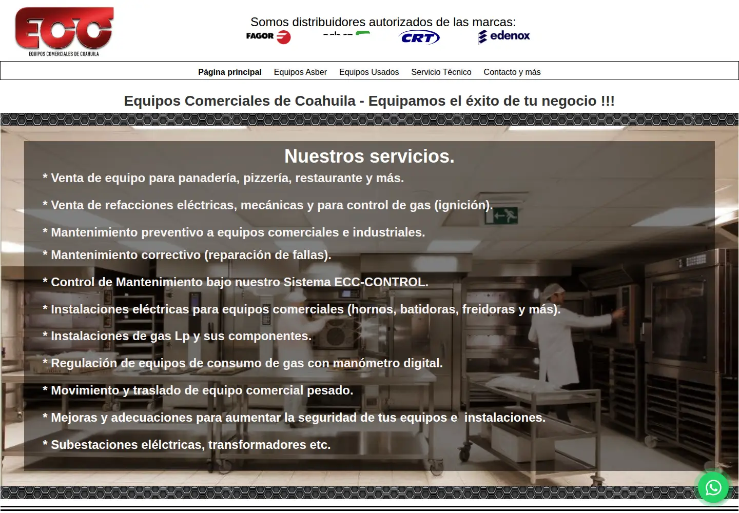 Captured homepage of equiposcomercialesdecoahuila.com in the current scan