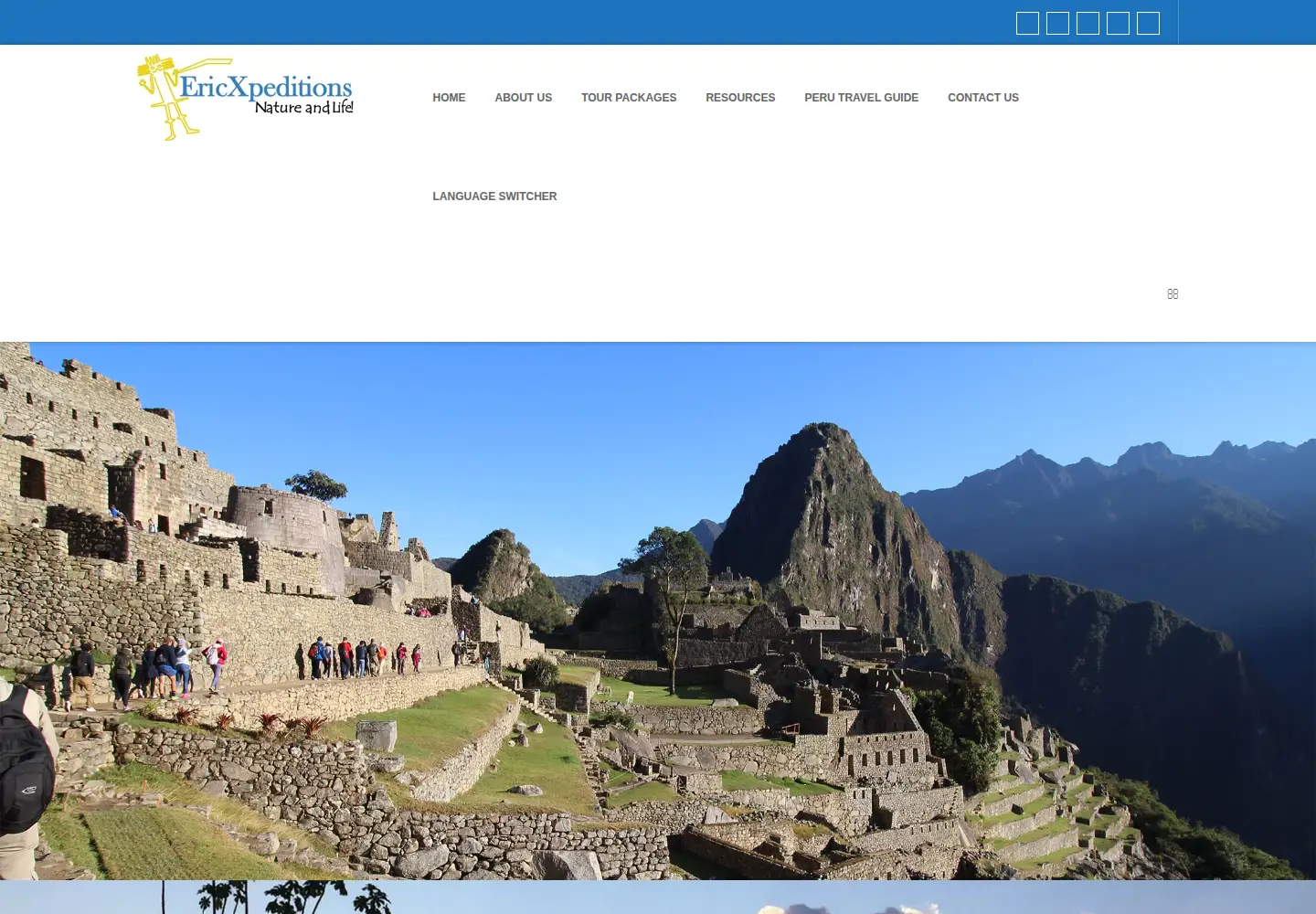 Captured homepage of ericxpeditions.com in the current scan