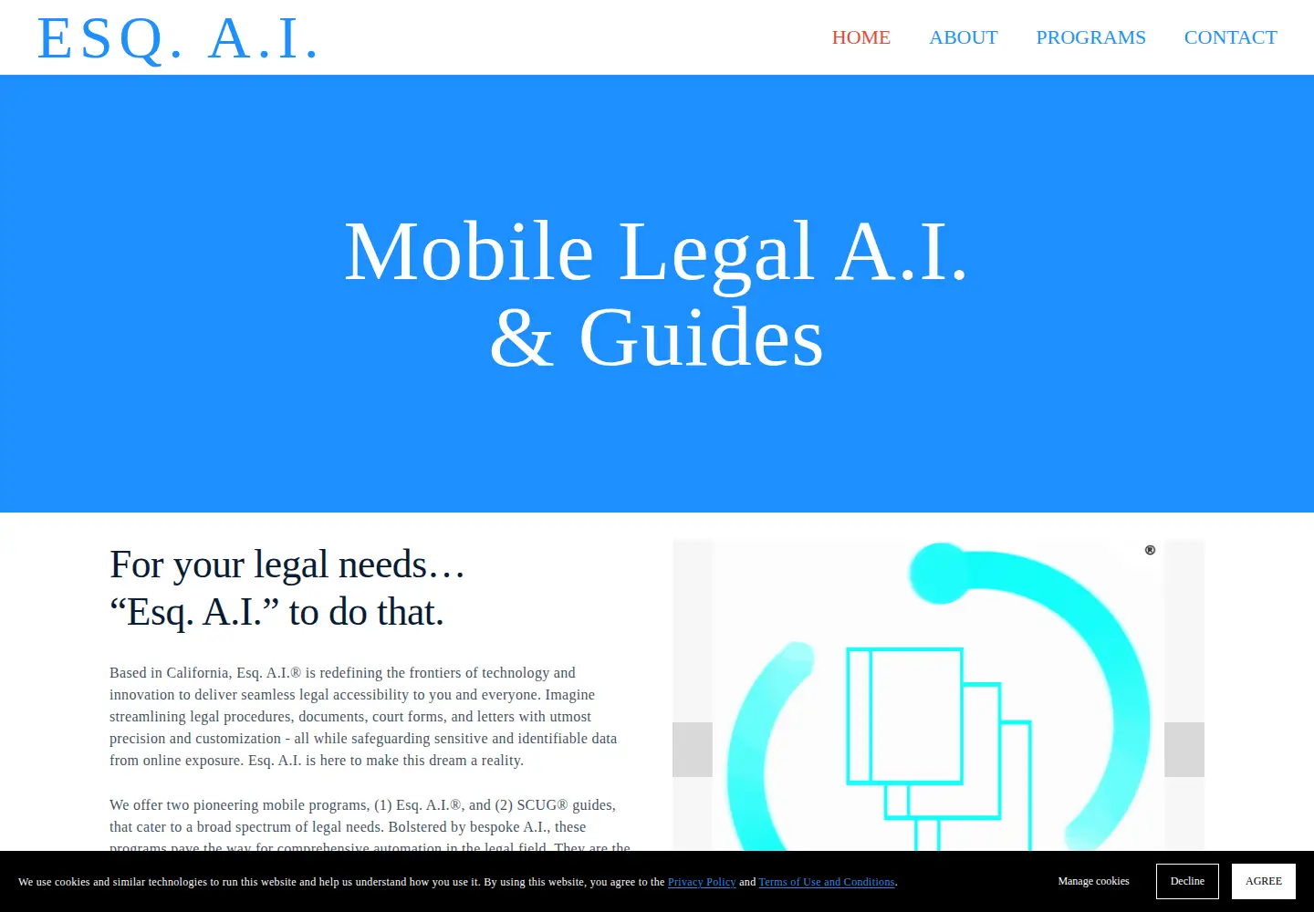 Screenshot of esqai.com