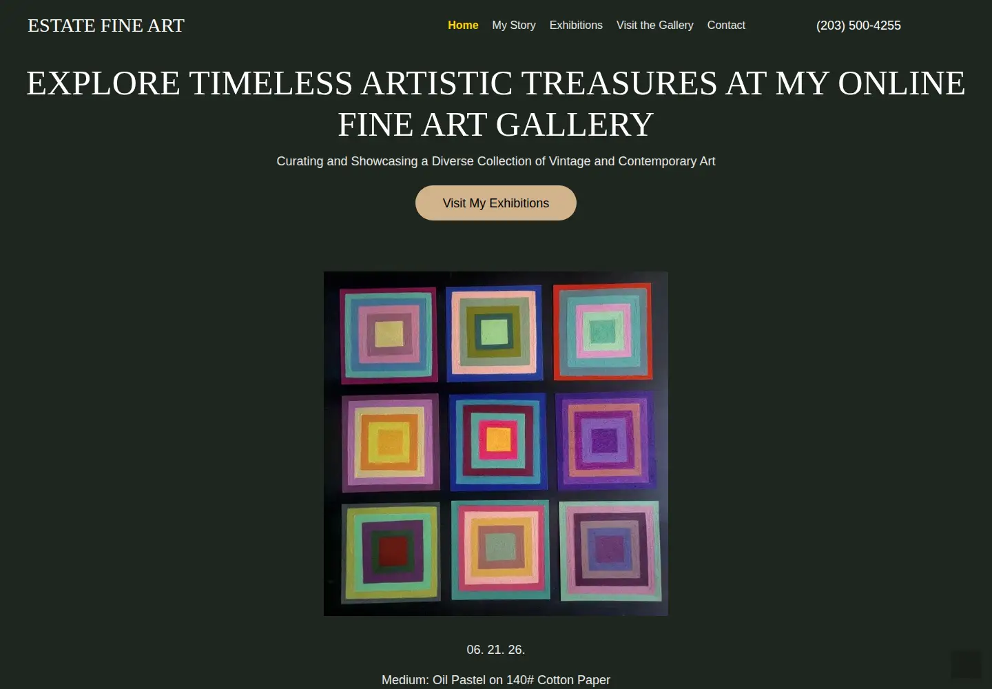 Screenshot of estatefineart.com