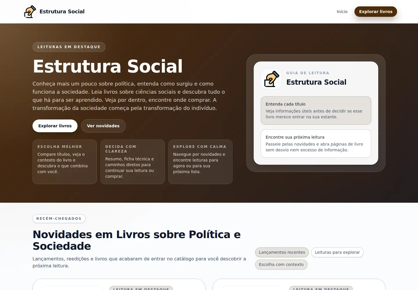 Captured homepage of estruturasocial.com in the current scan