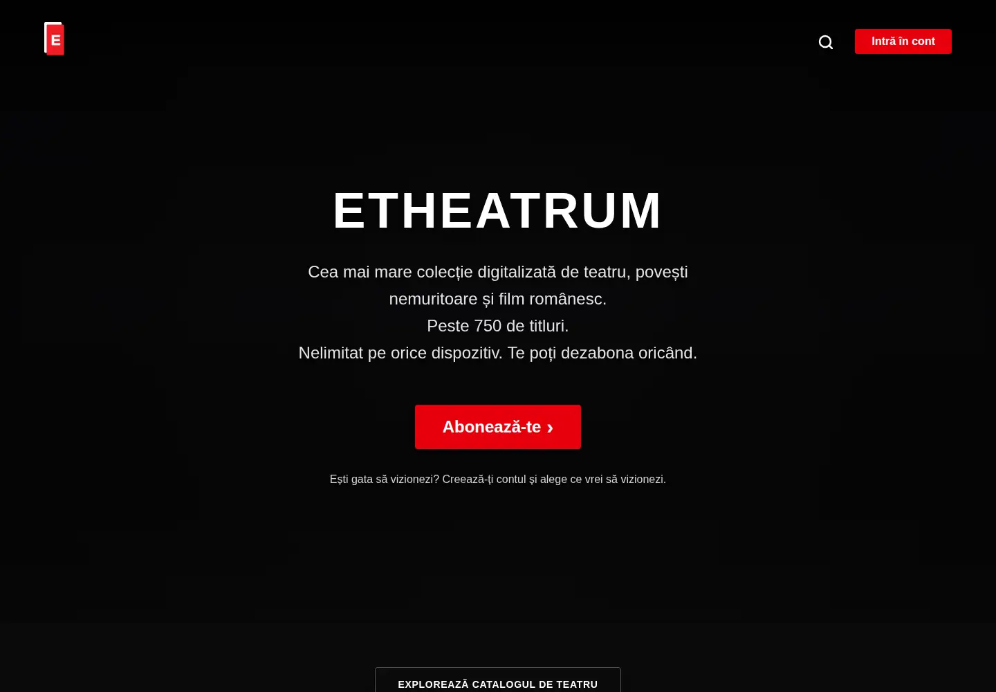 Screenshot of etheatrum.com