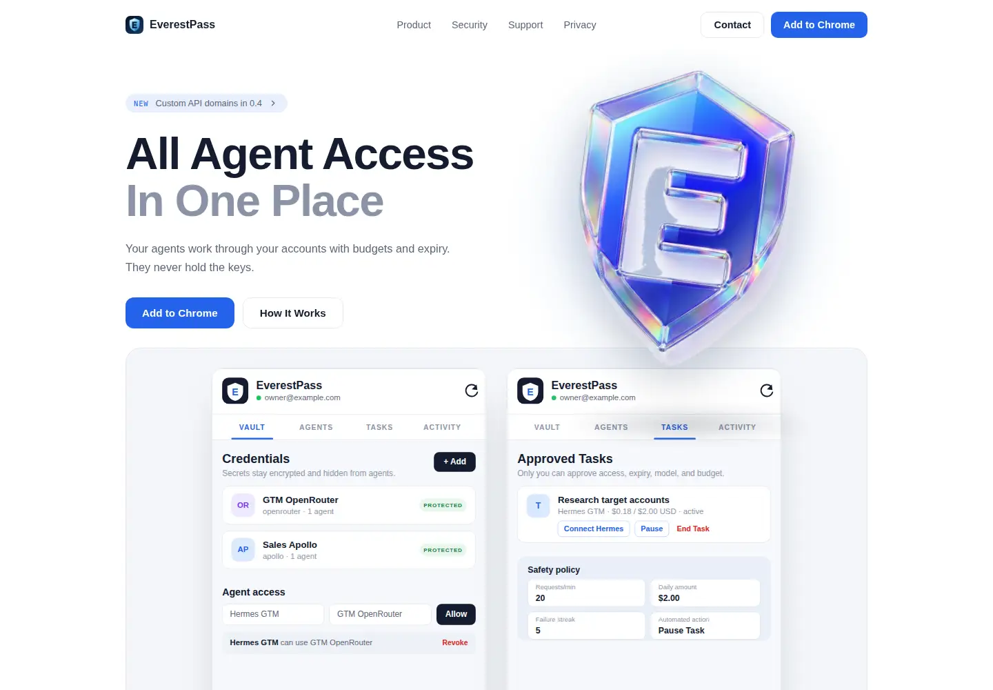 Screenshot of everestpass.com