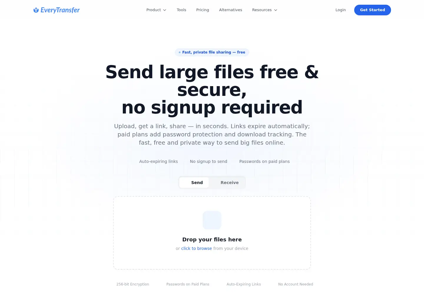 Screenshot of everytransfer.com