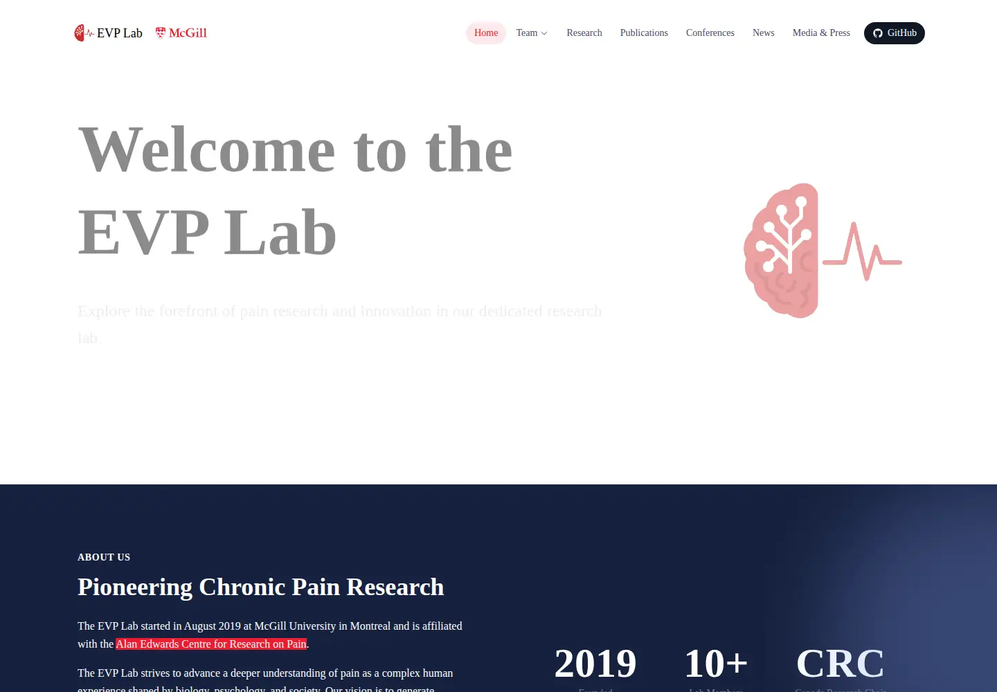 Screenshot of evp-lab.com