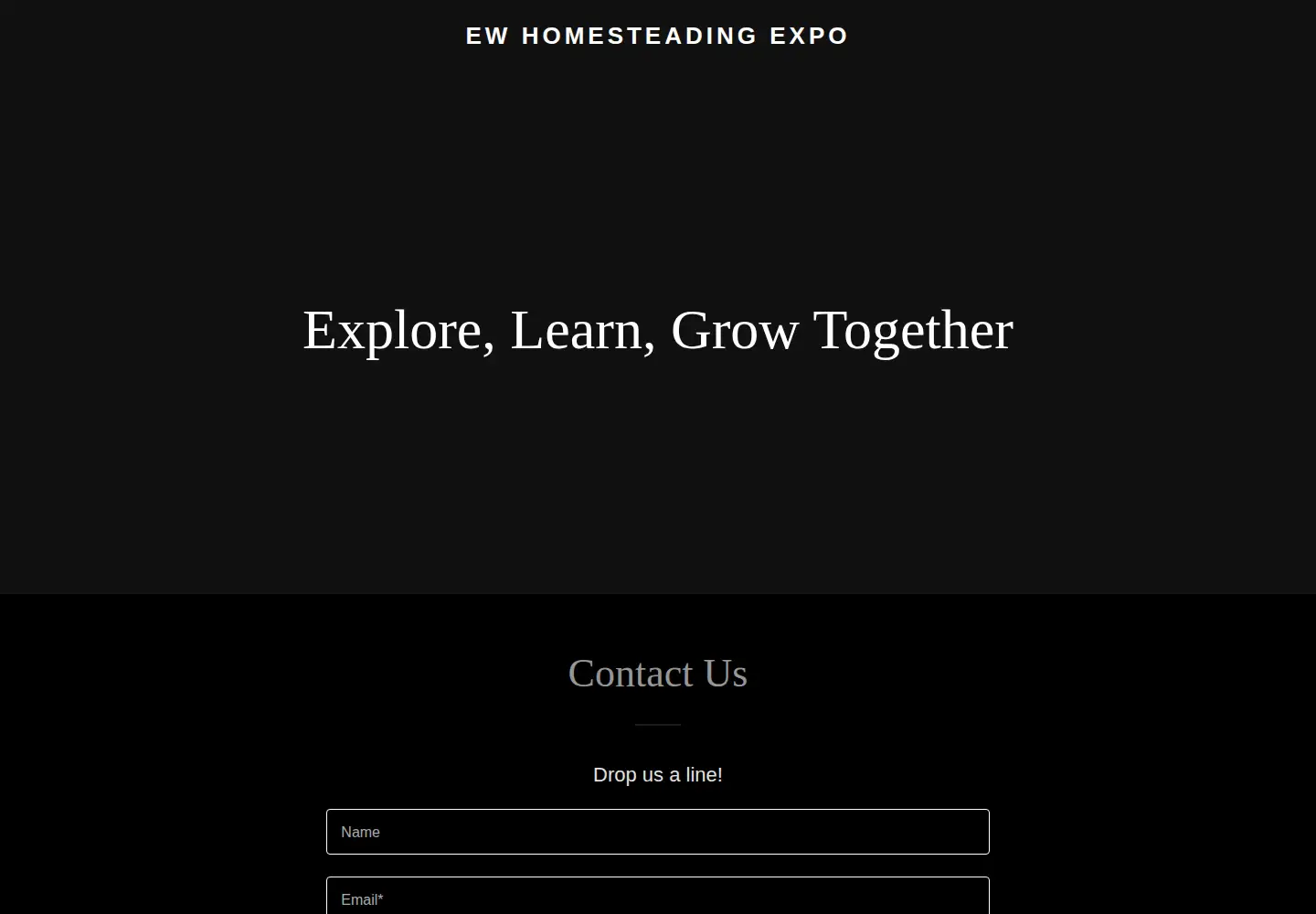 Screenshot of ewhomesteadingexpo.com