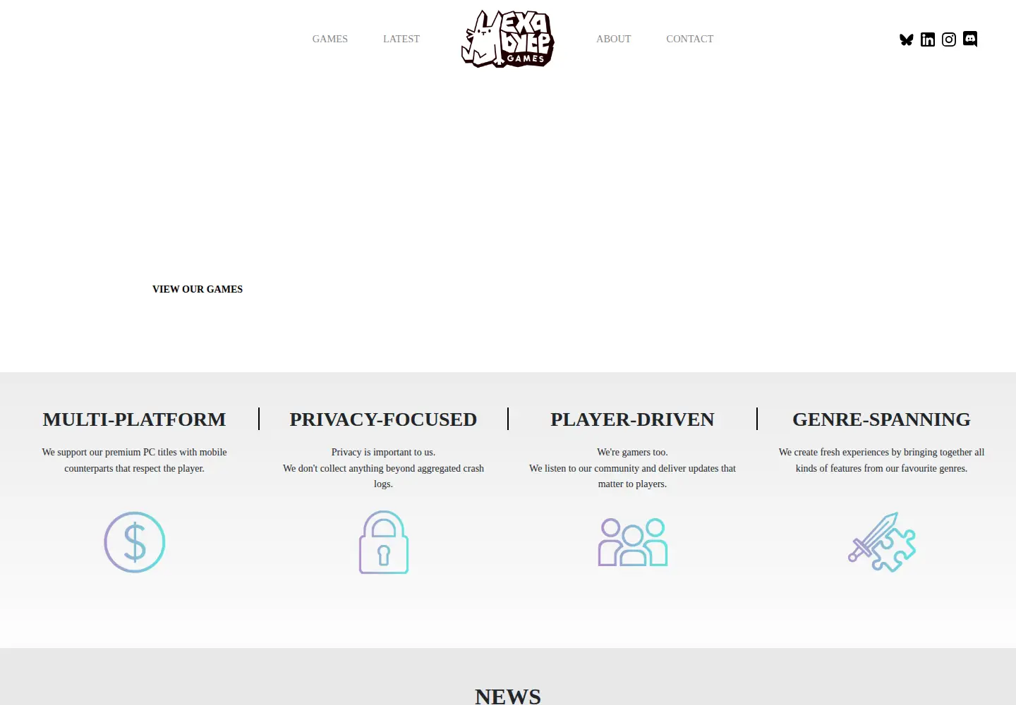 Captured homepage of exabytegames.com in the current scan