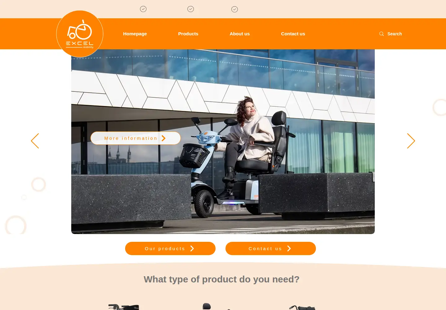Screenshot of excel-mobility.com