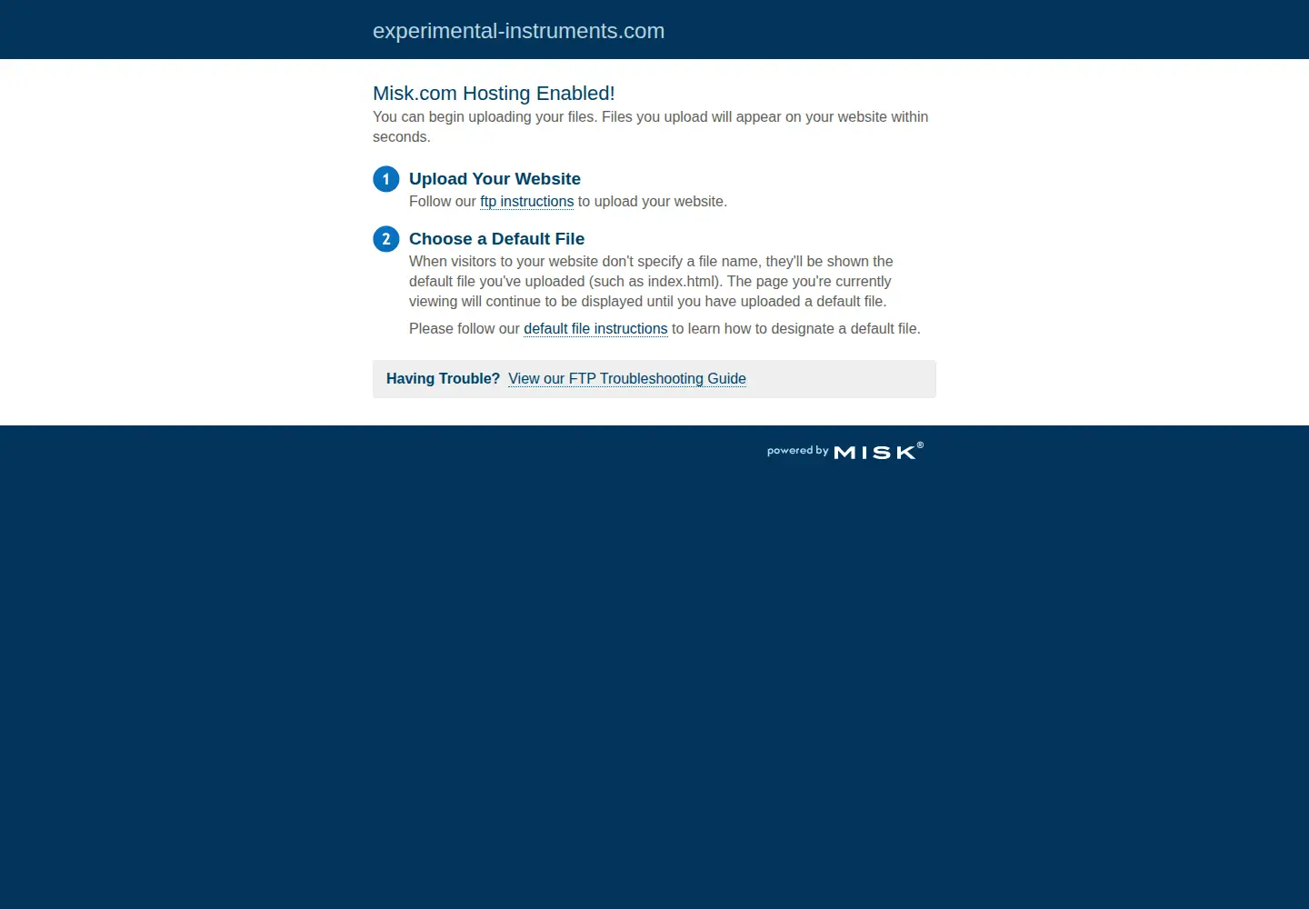 Screenshot of experimental-instruments.com