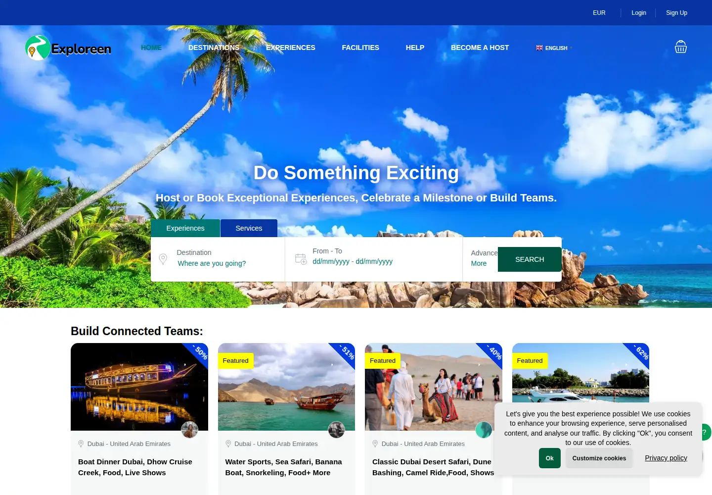 Screenshot of exploreen.com