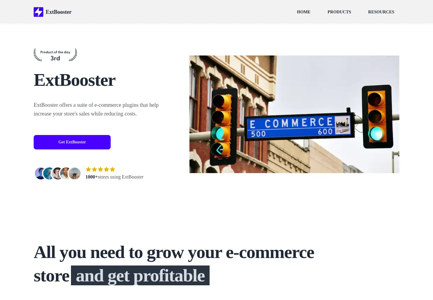 Screenshot of extbooster.com
