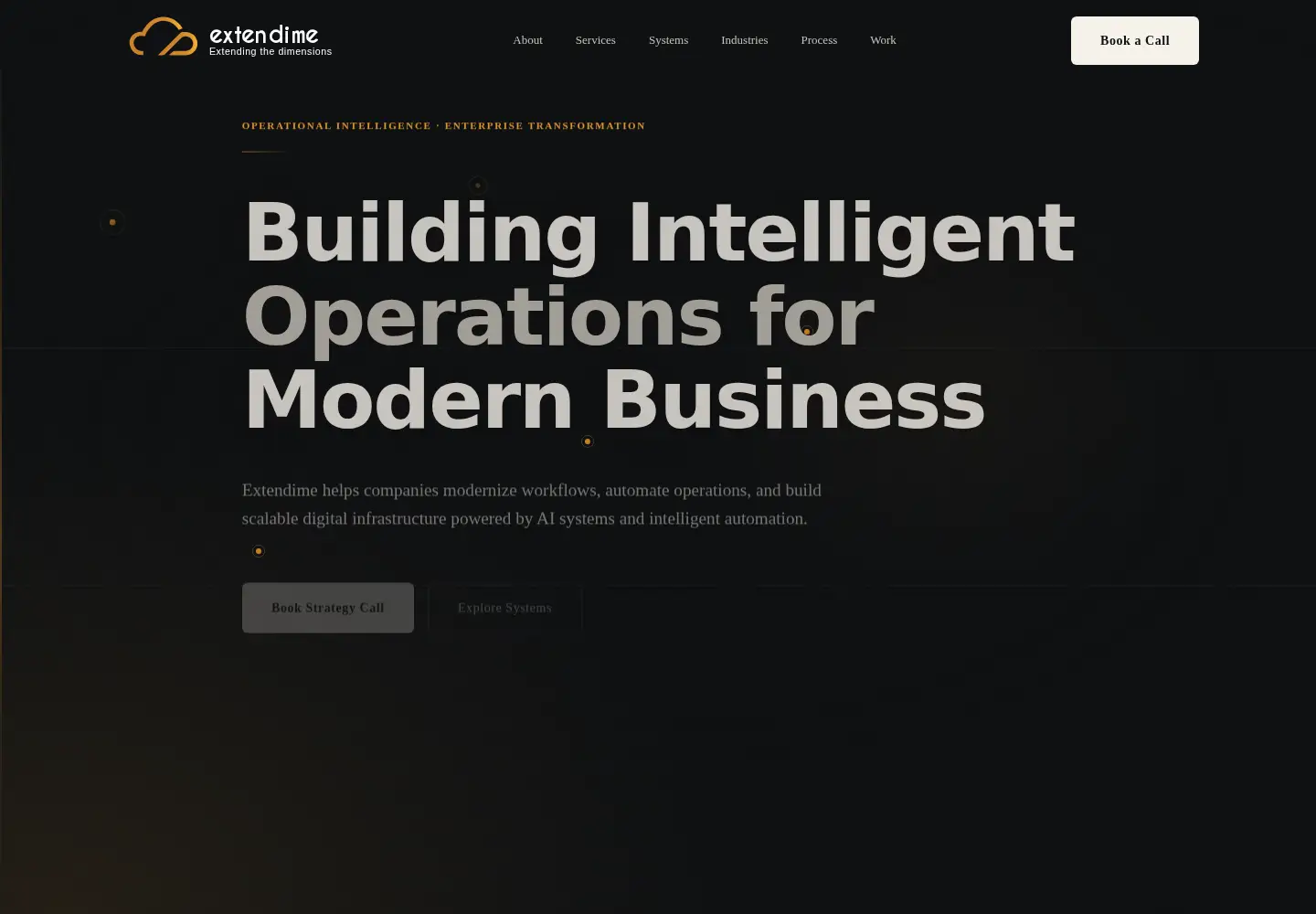 Captured homepage of extendime.com in the current scan