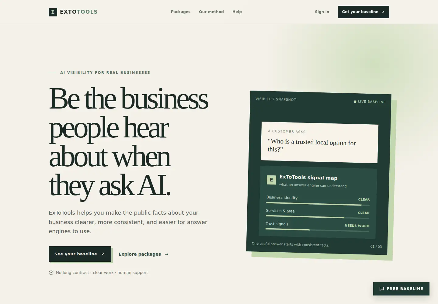 Screenshot of extotools.com