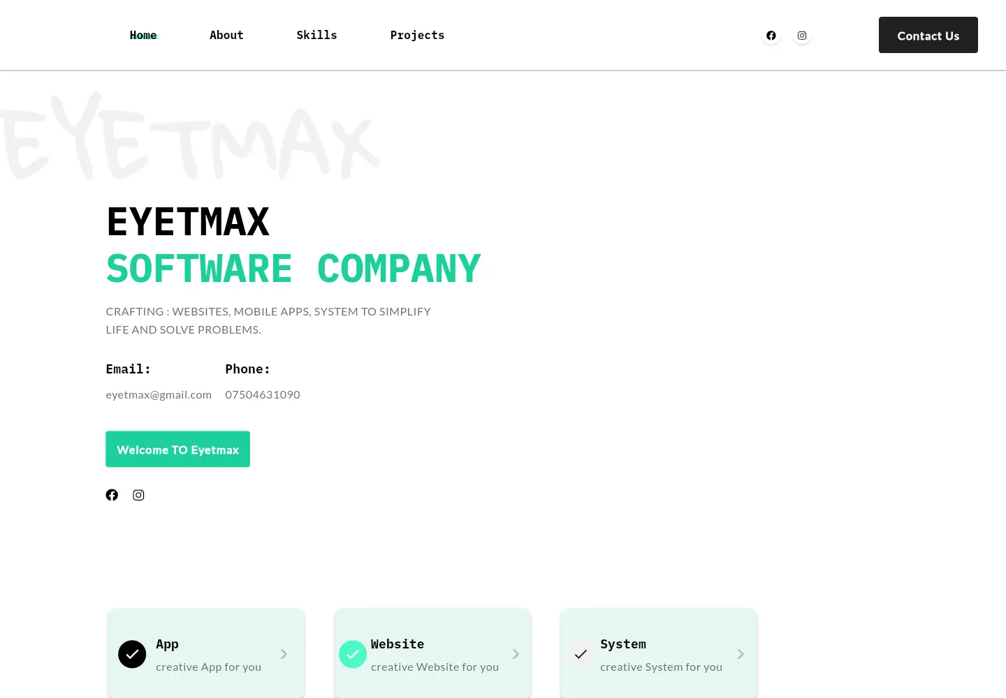 Screenshot of eyetmax.com