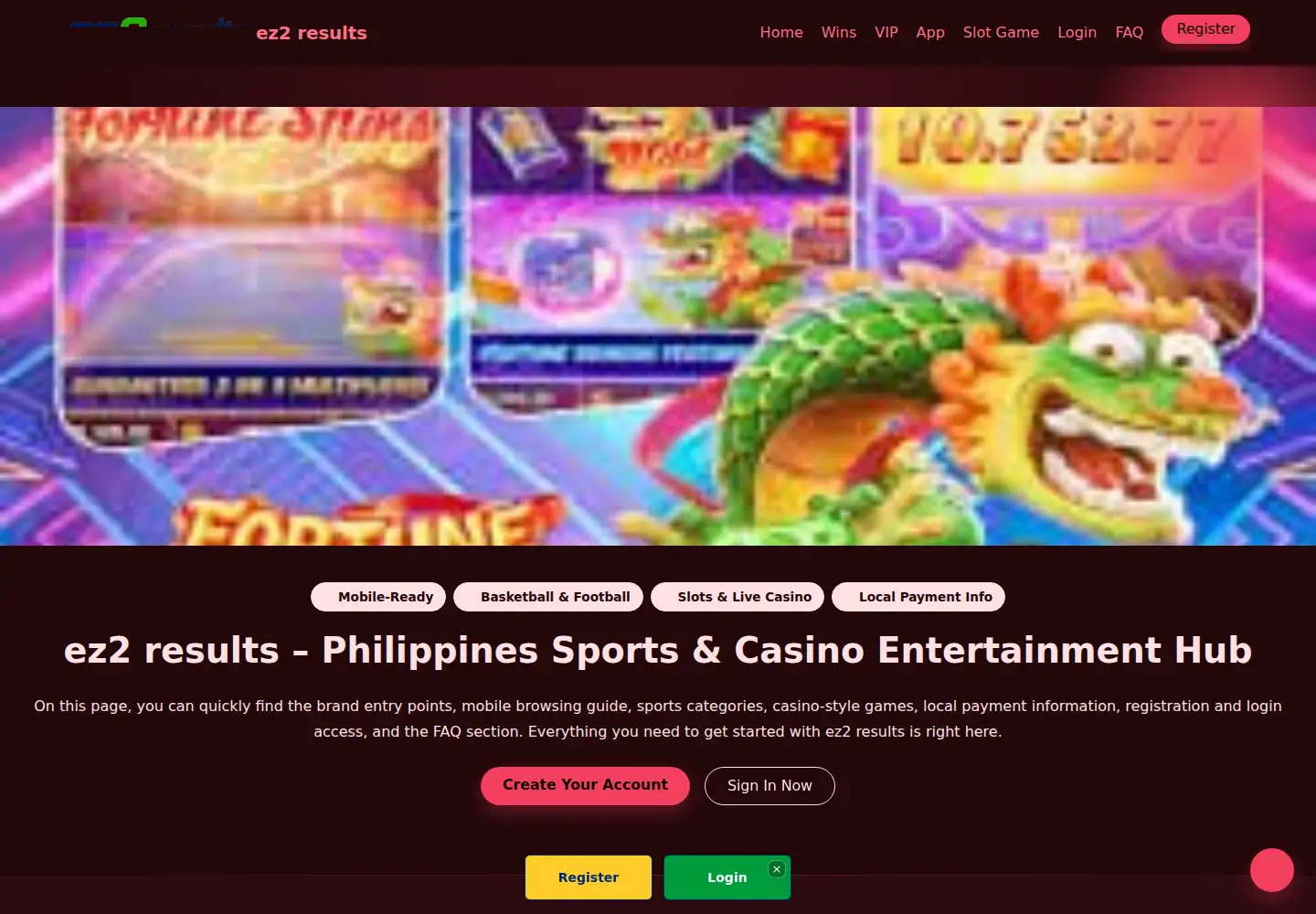Screenshot of ez2results.com