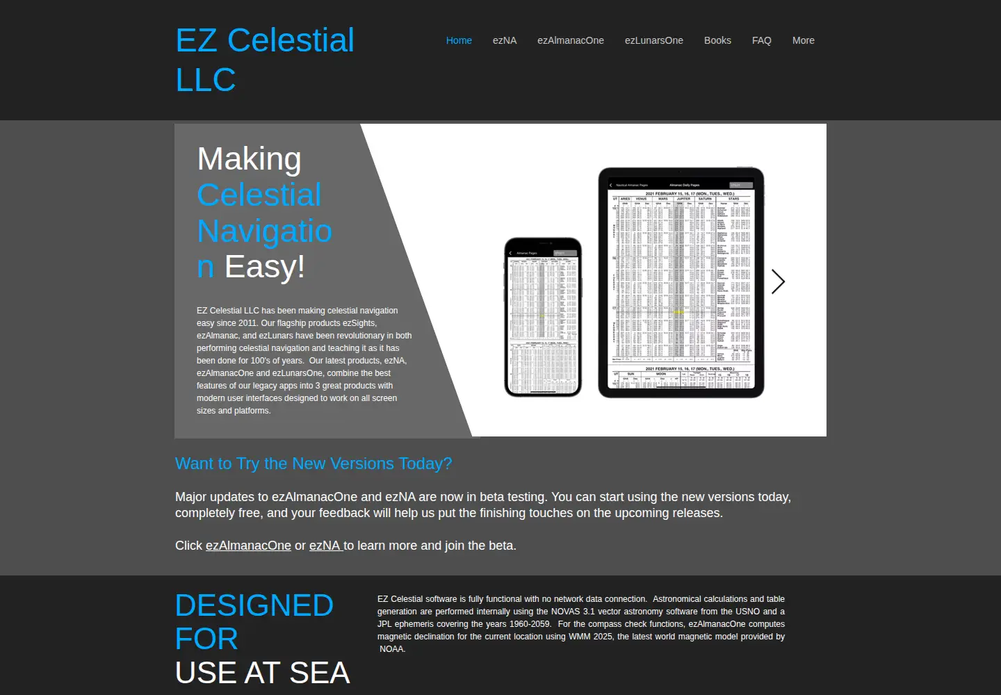 Screenshot of ezcelestial.com