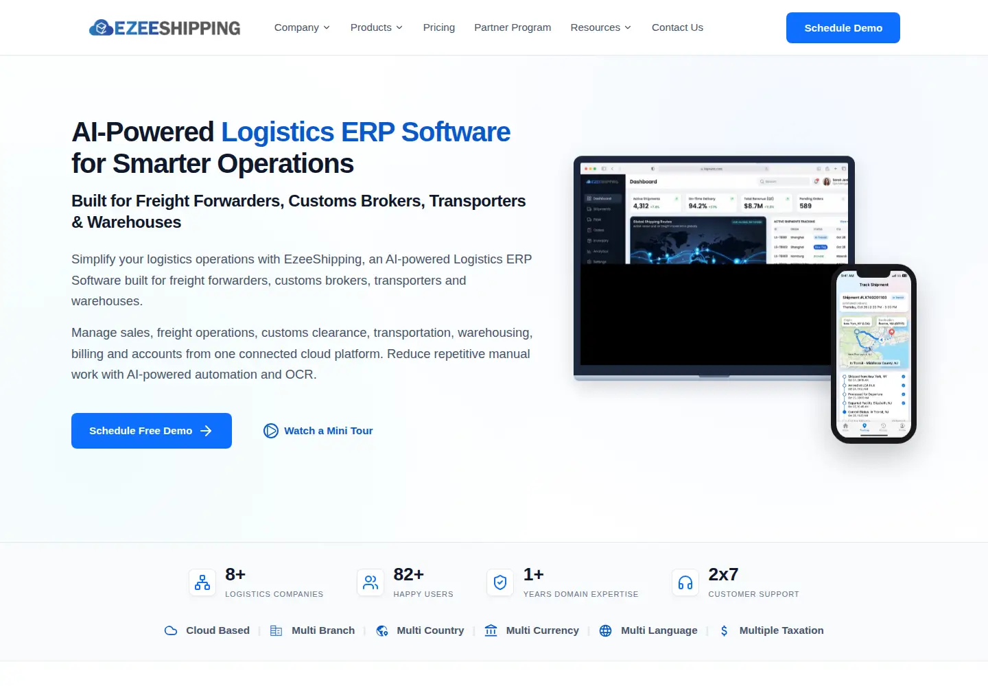Screenshot of ezeeshipping.com