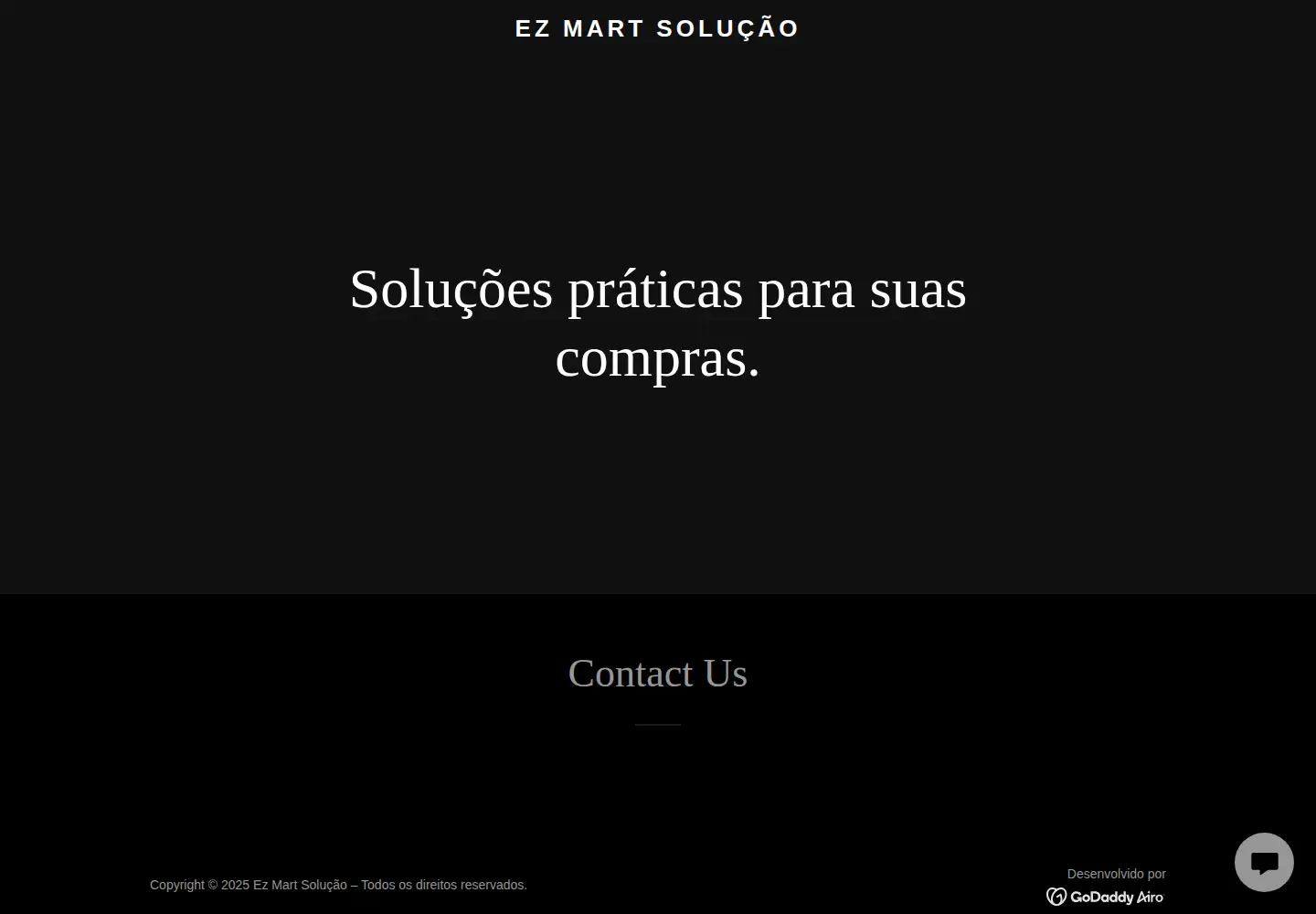 Captured homepage of ezmartsolution.com in the current scan
