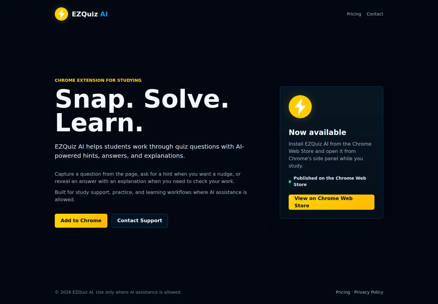 Captured homepage of ezquizai.com in the current scan