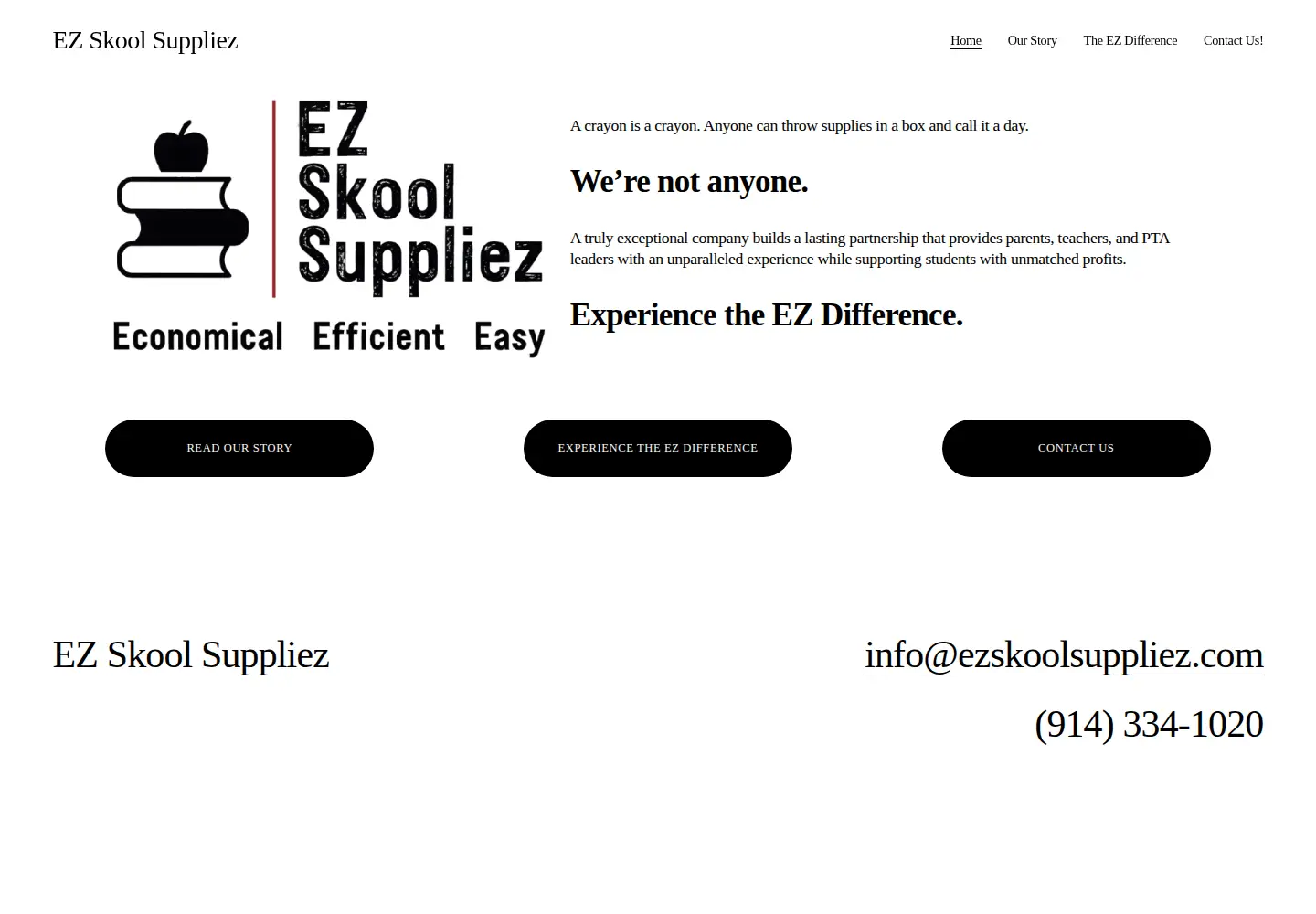 Screenshot of ezskoolsuppliez.com