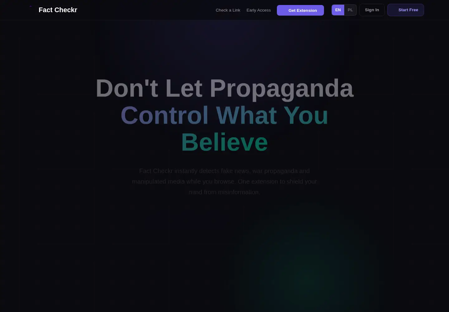 Screenshot of factcheckrai.com