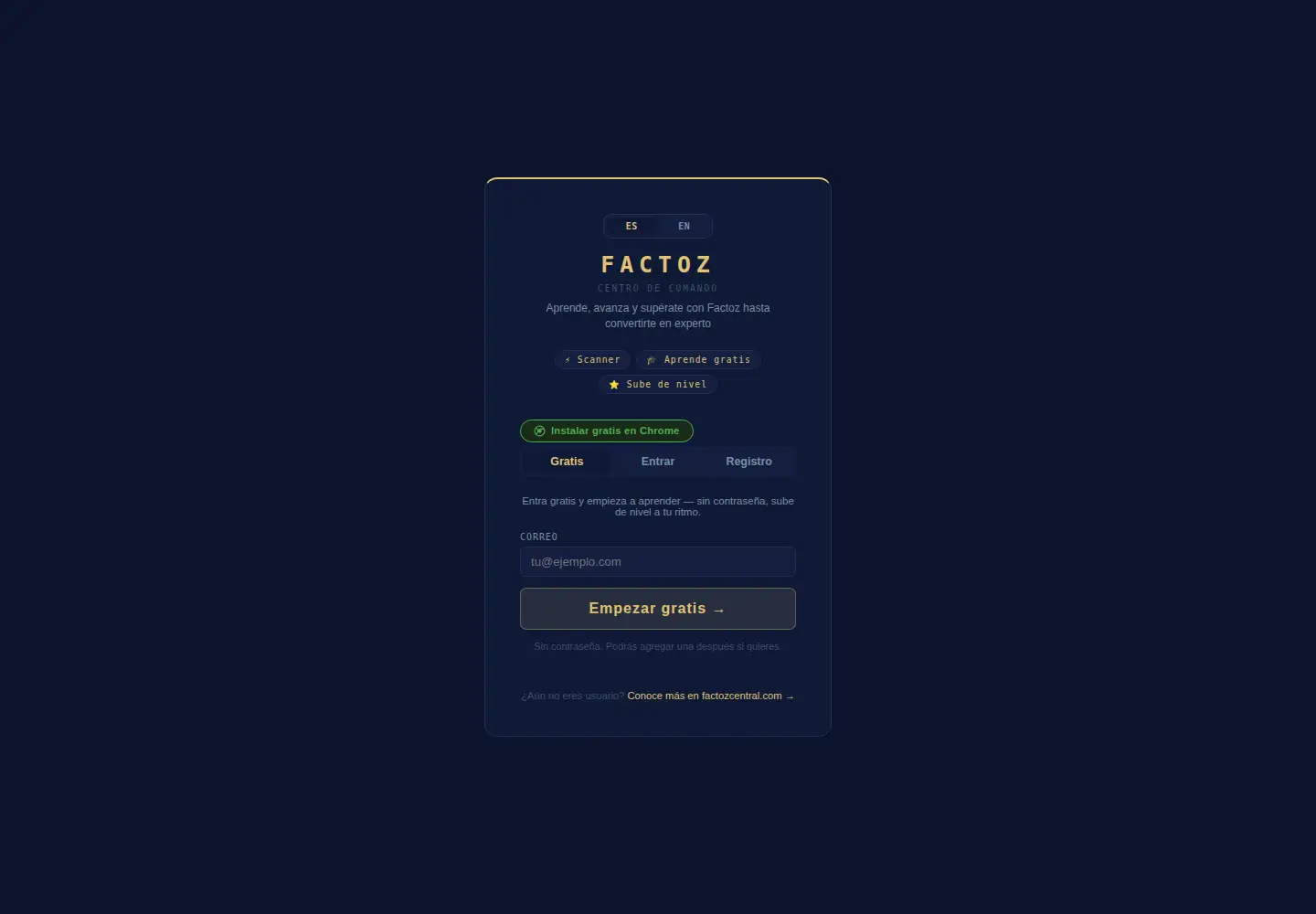 Screenshot of factozcentral.com
