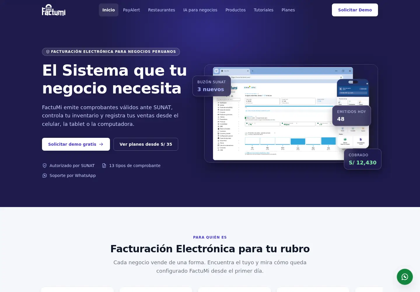 Screenshot of factumi.com