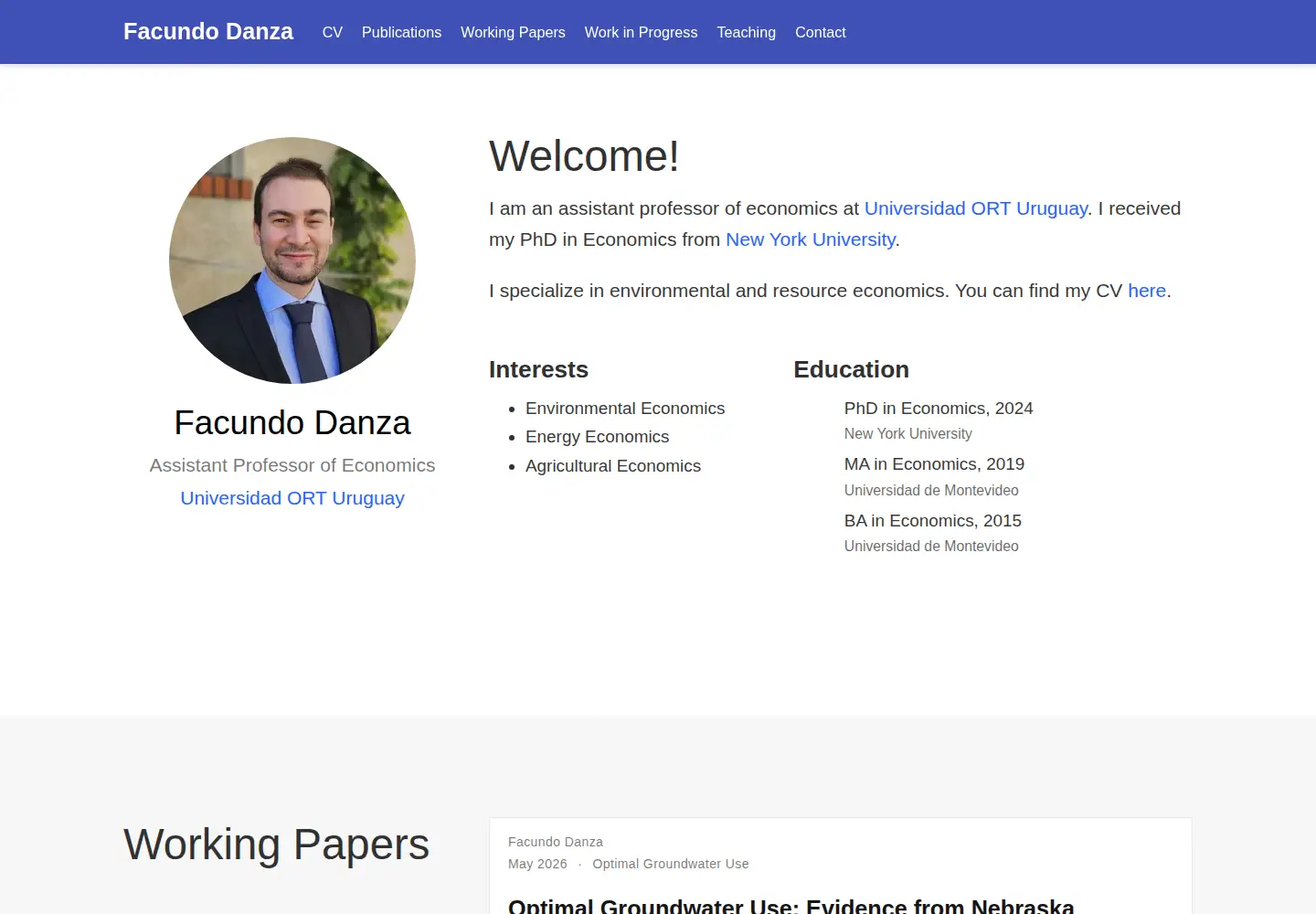 Screenshot of facundodanza.com
