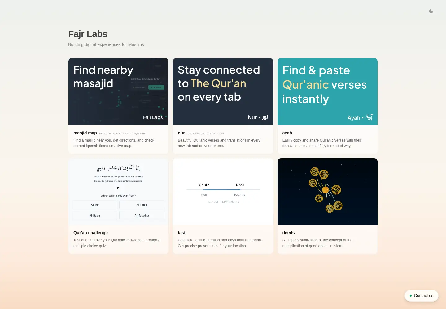 Screenshot of fajrlabs.com
