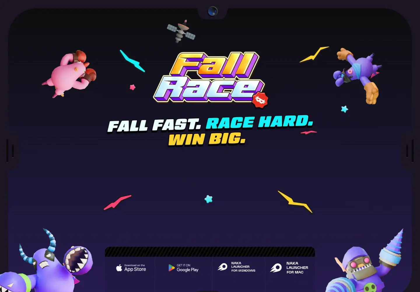 Screenshot of fallrace.com