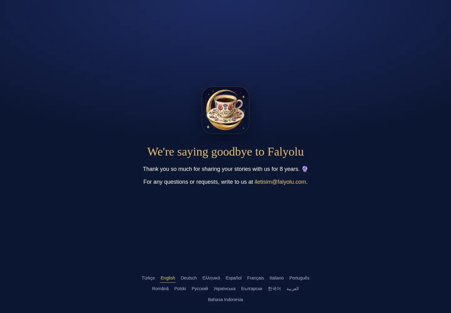 Captured homepage of falyolu.com in the current scan