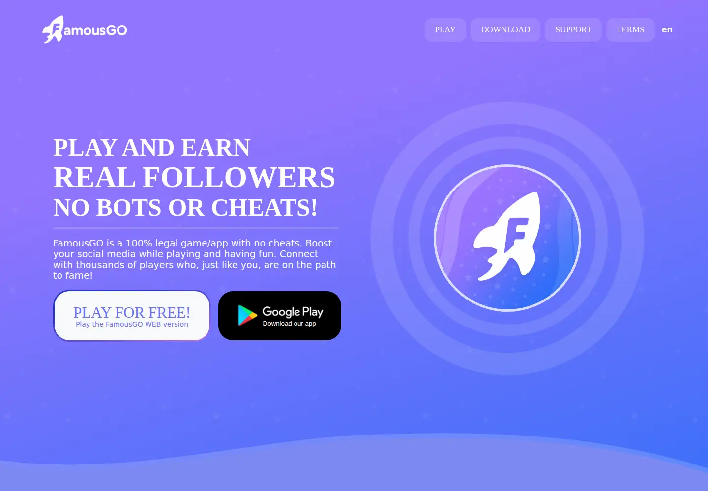 Screenshot of famousgo.com