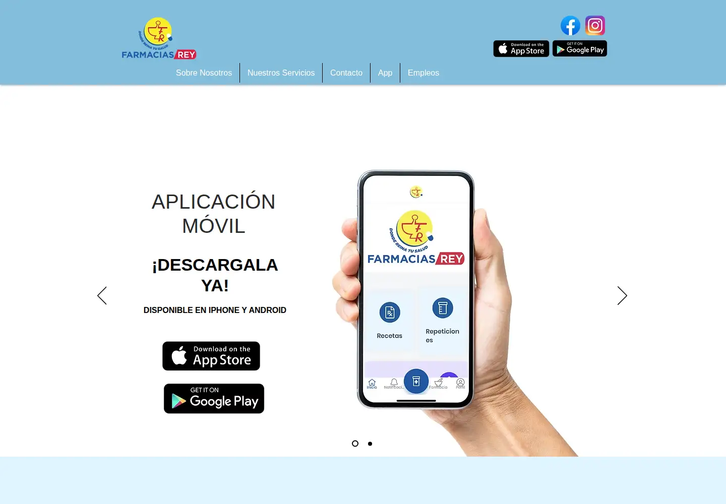 Screenshot of farmaciasreypr.com