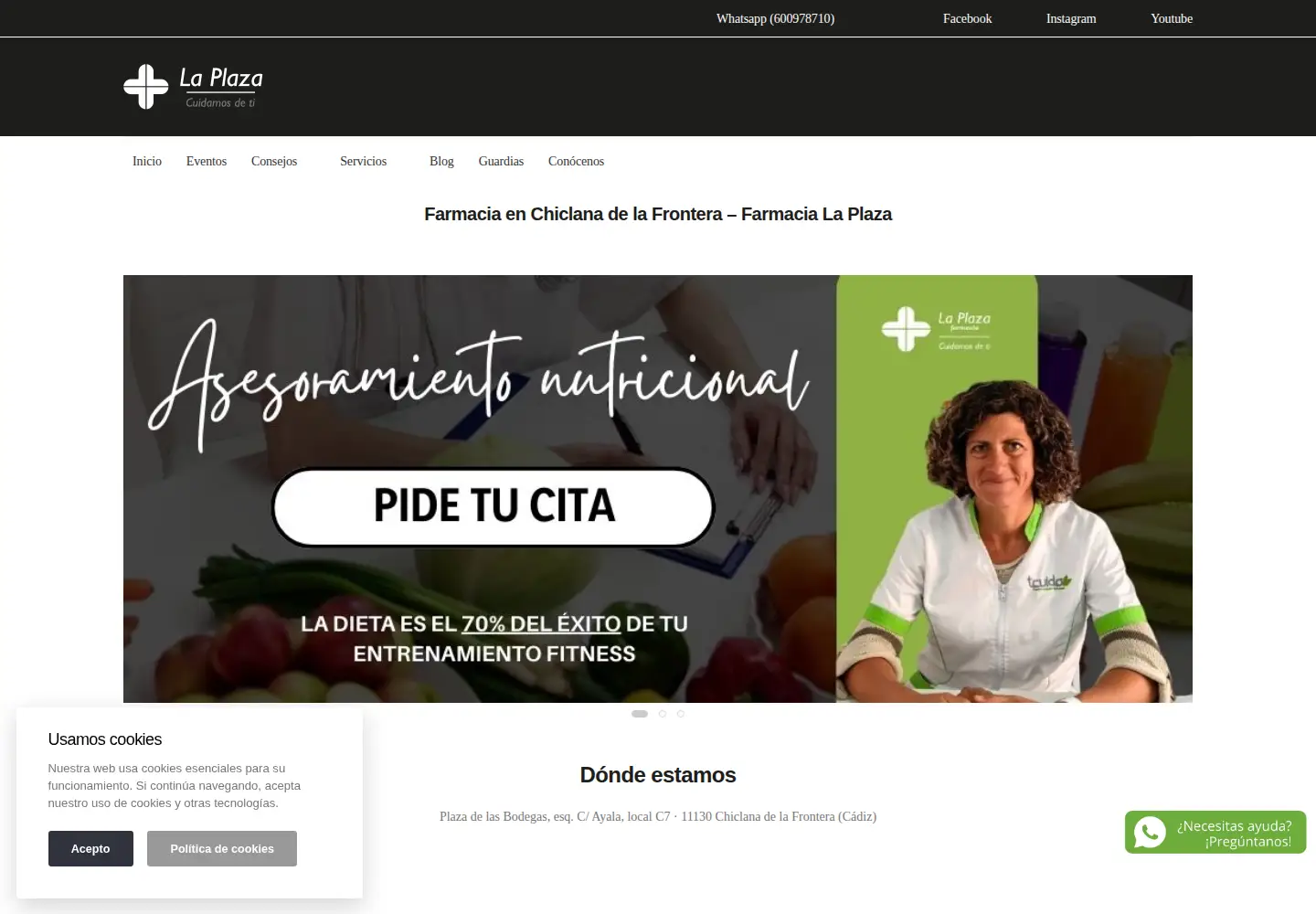 Screenshot of farmalaplaza.com