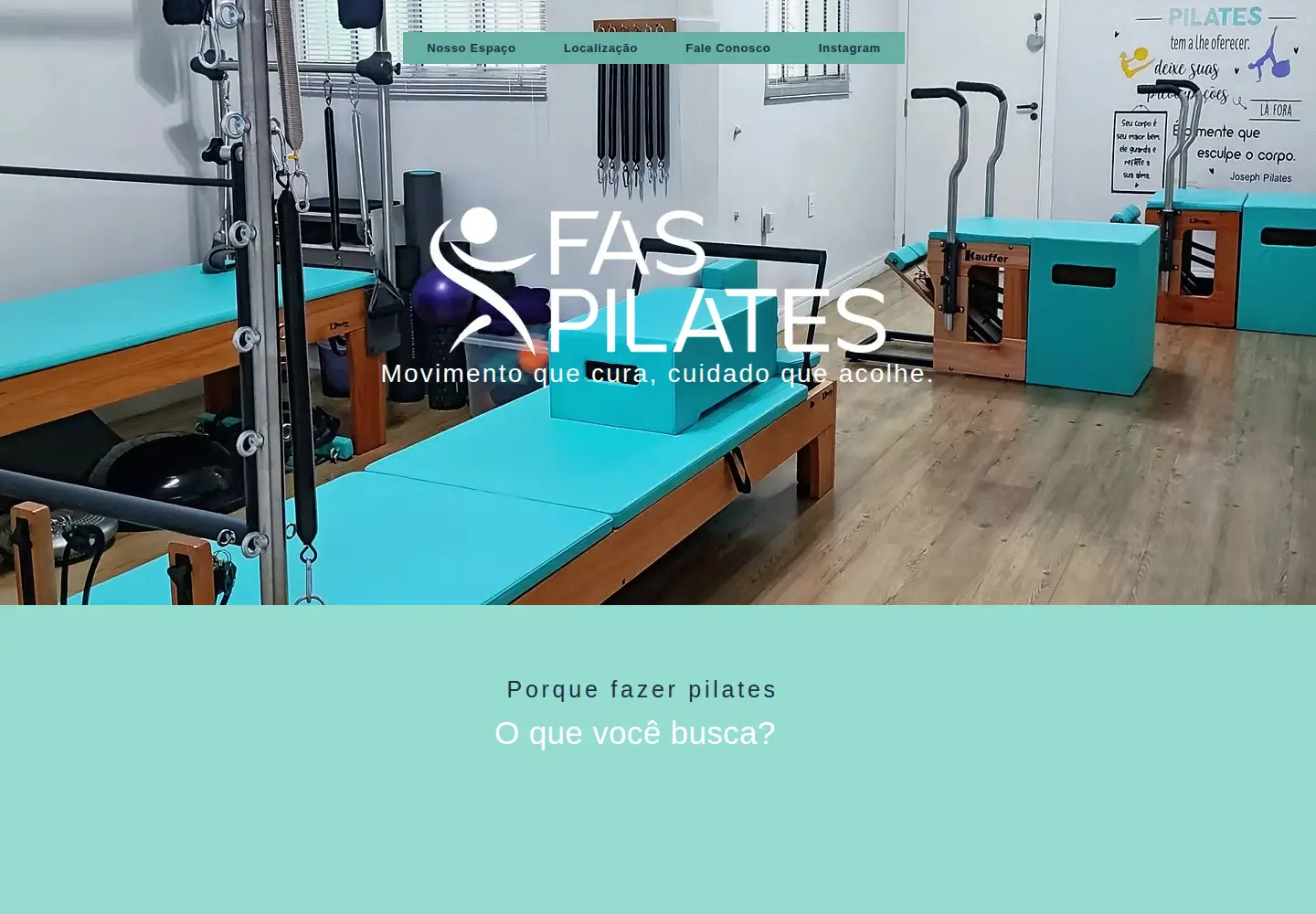Screenshot of faspilates.com