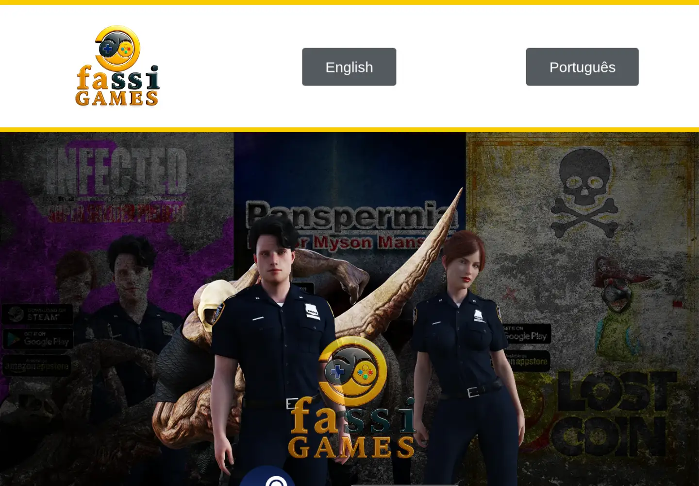 Captured homepage of fassigames.com in the current scan