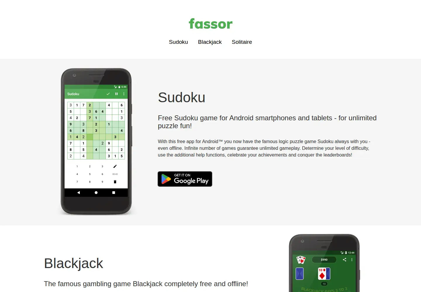 Screenshot of fassor.com