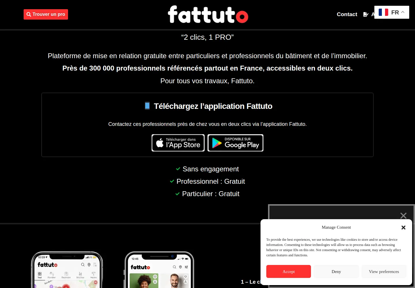 Captured homepage of fattuto.com in the current scan