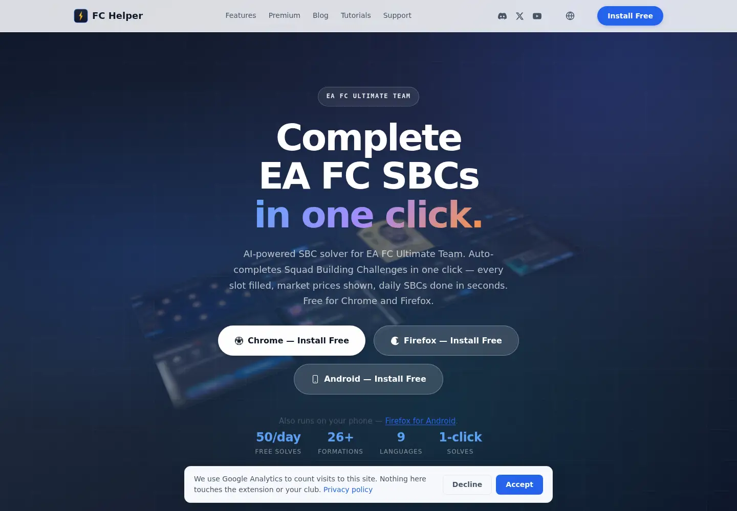 Screenshot of fchelper.com